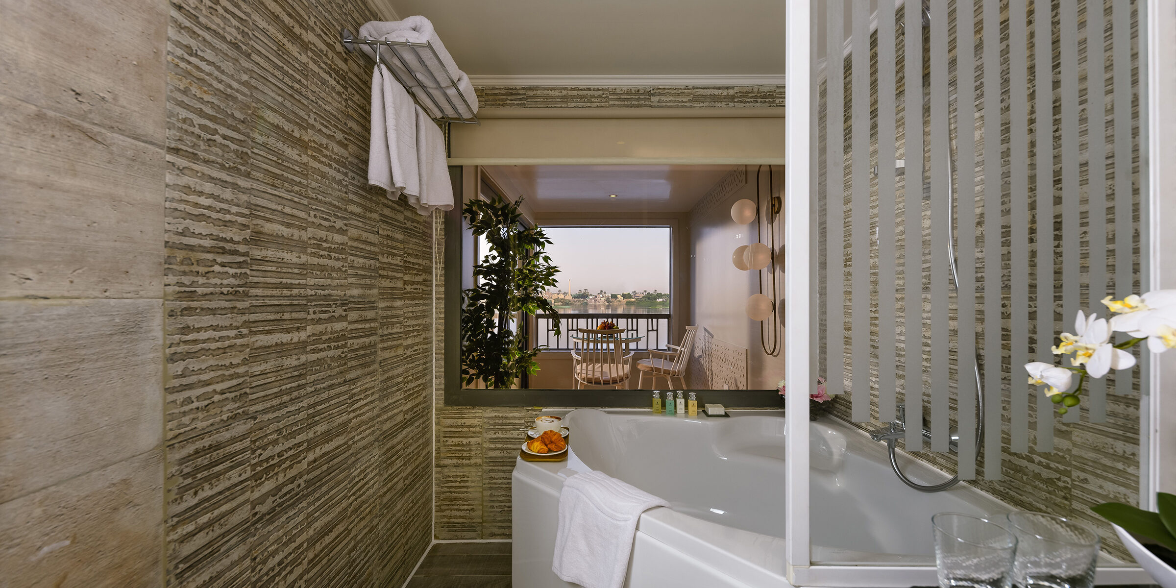 Ms Tulip Terrace Suite Bathroom and Terrace