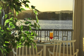 Balcony of Terrace Suite on Tulip Nile Cruise