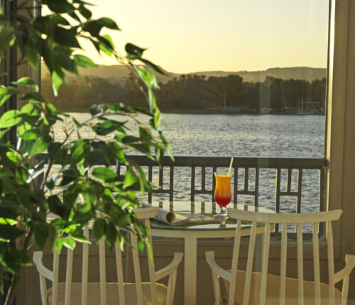 Balcony of Terrace Suite on Tulip Nile Cruise
